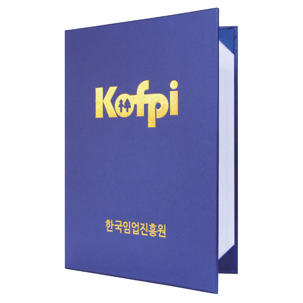 스트라이프 청색 고급 상장 케이스