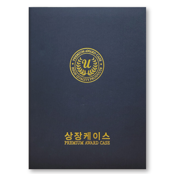 스트라이프 곤색 상장케이스 A4사이즈 HO