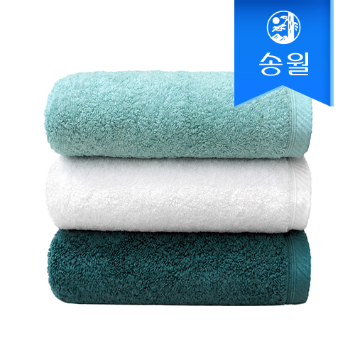 송월타월 엘리브 220g 40수 코마사 호텔수건 그린라인