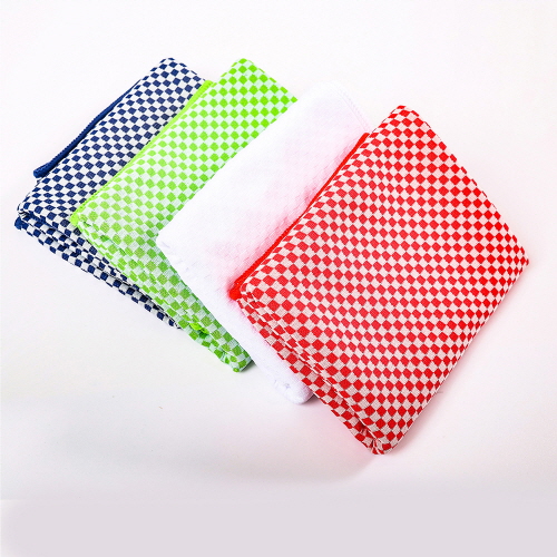 CF025 에코라이프 스마트 체크 무늬 쿨링타올 30x100cm
