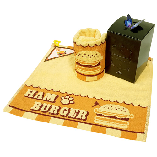 베어풋 햄버거 주방타올 34x34cm