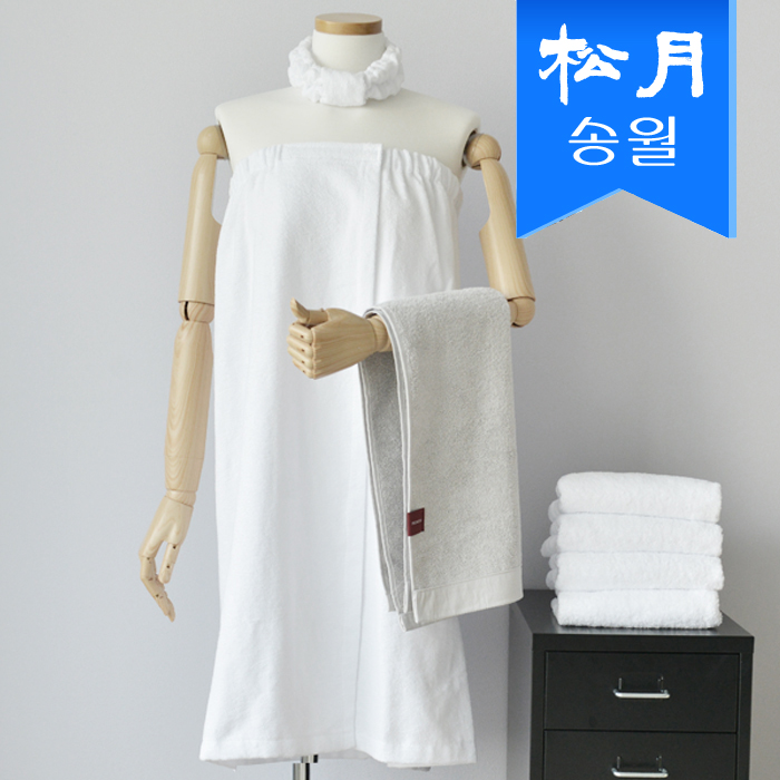 송월 랩 스커트 가운 s