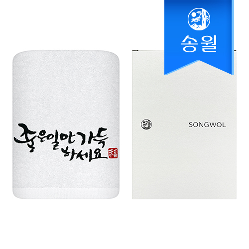 [송월타올] 좋은일만 가득하세요 타올 1매 (케이스) s