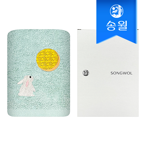 [송월타올] 달토끼 타올 1매 (케이스) s