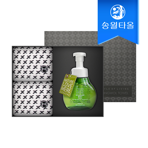 송월타월 타올 핸드위시 기프트세트(엑스고리2+네이처러브메레1)