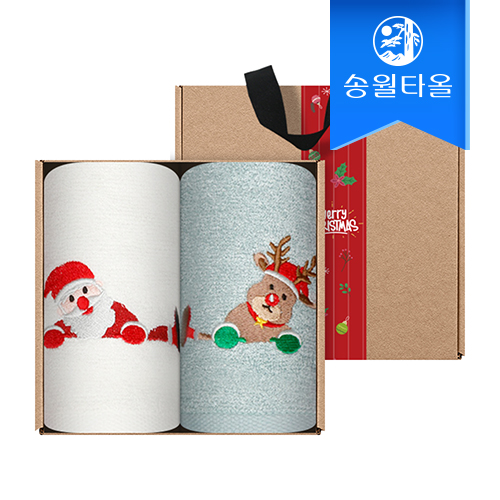 송월 크리스마스 점프 2매 선물세트(크라프트+띠지)