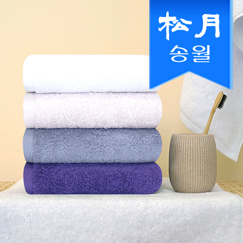 [송월타올]호텔수건 레이블 퍼플라인 타올 170g 40수, 기념수건, 답례품