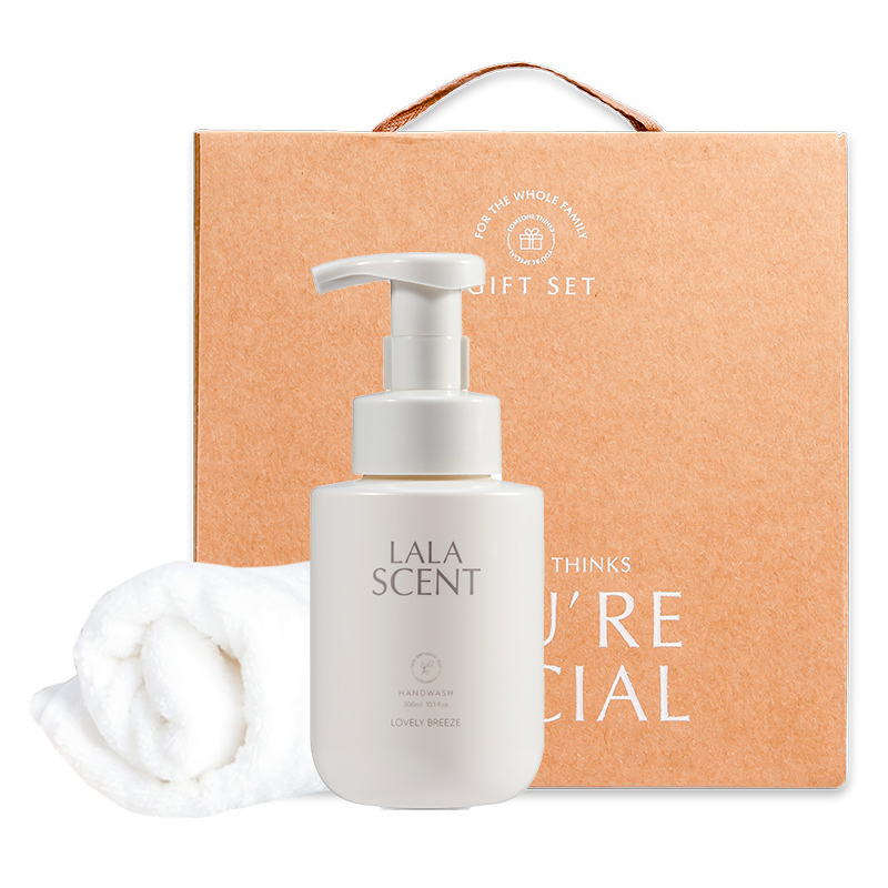 퓨어센스 라라 40수 코마사 포근한 고급타올 200g + 비건 퍼퓸 핸드워시 250ml 세트 // 국내생산