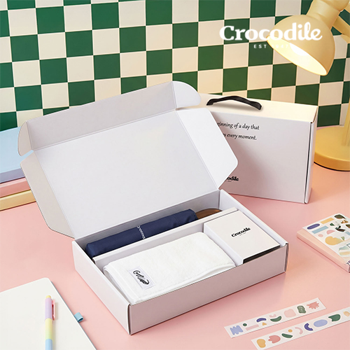 클래식 커브세트 422호 (크로커다일 3단 우드 곡자 수동 우산 VIP+심플타올 150g)