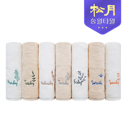 [송월타올] 플라워 데일리 타올 130g