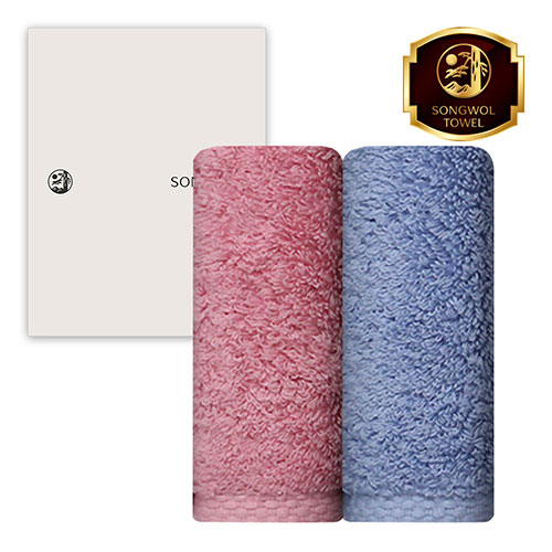[송월타올] 40수 220g 호텔 무지타올 2매 풀세트