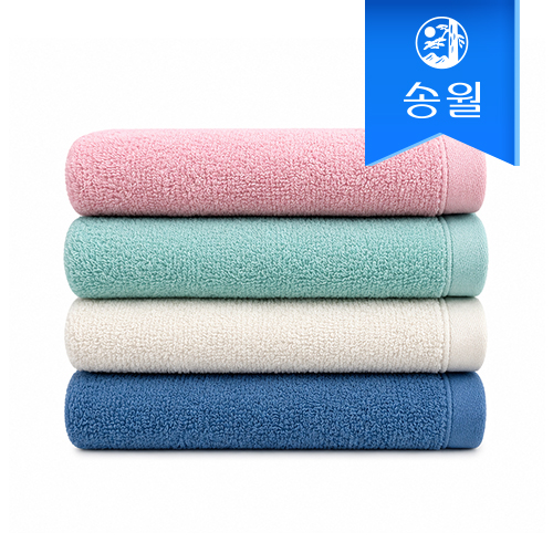 송월타월 항균 코튼루아 고리수건