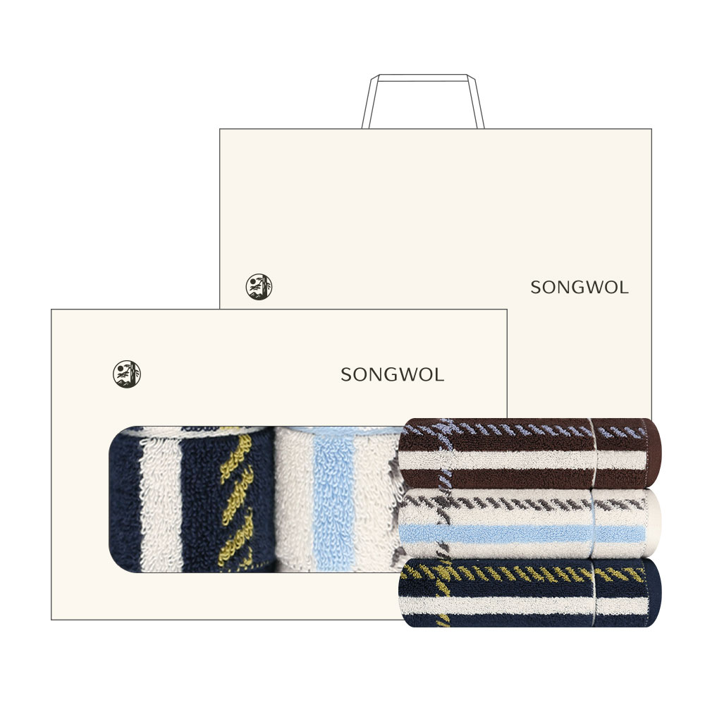 [송월타월] CM 체크200g 2매입 H 40x90