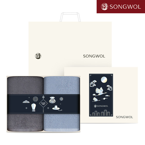 송월타올 달보드레 전통 자개(130g) 띠지 2P세트