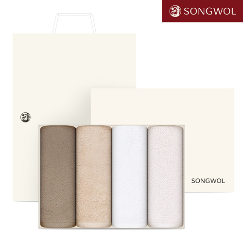 [송월타올]호텔용 블랙라벨 170g 4P 타올세트, 호텔타올