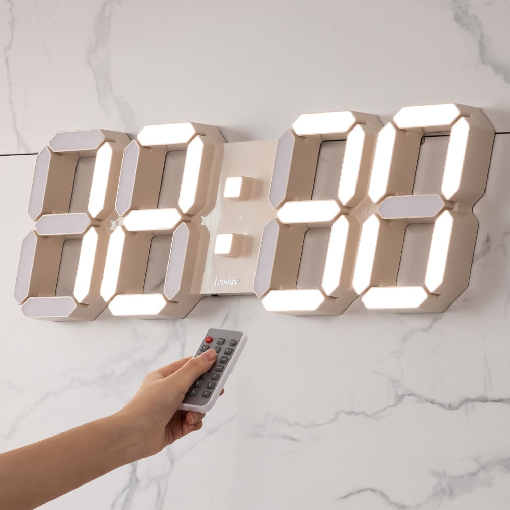 국산 루나리스 그랑데 GPS 수신 대형 LED 벽시계 54cm