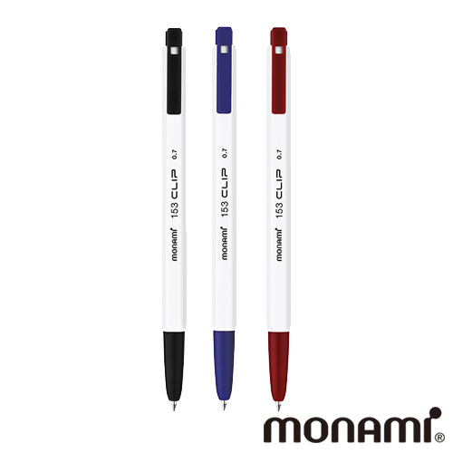 모나미 153 클립 볼펜 0.7mm