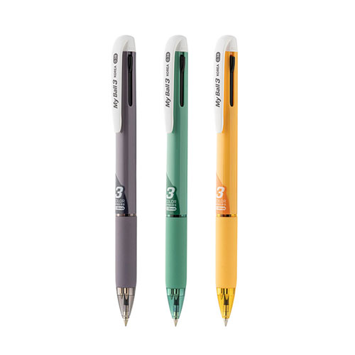 마이볼3 초저점도 유성 3색 볼펜 (0.38mm)