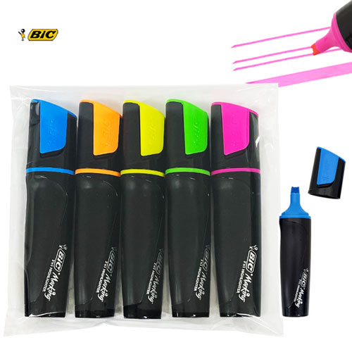 [BIC] 빅 마킹 하이라이터 형광펜 INC 3in1 5P세트