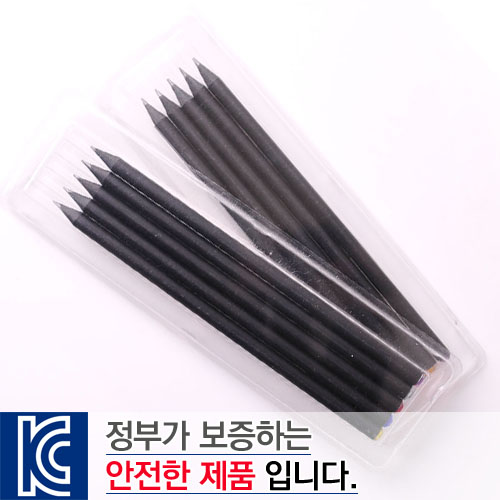 보석연필 투명 사각 케이스 5P세트
