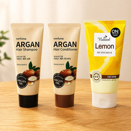 LG생활건강 클렌징폼 120g + 과일나라 샴푸 + 컨디셔너 + 에코파우치 + OPP포장