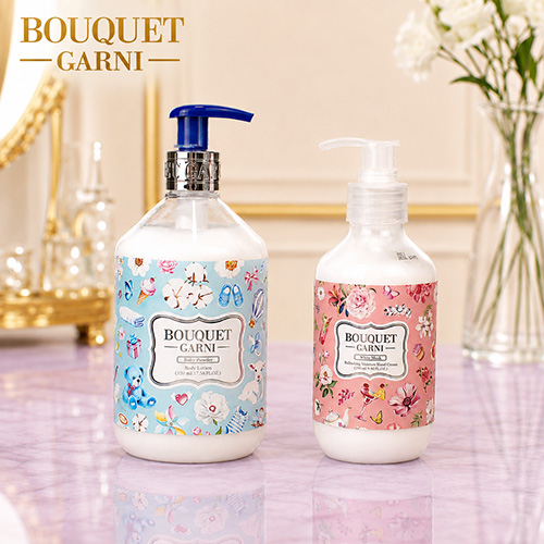 부케가르니 바디로션 520ml + 핸드로션 280ml +끈케이스