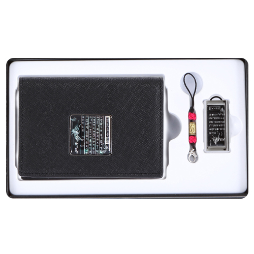 훈민정음흉배자개가죽명함지갑+자개USB