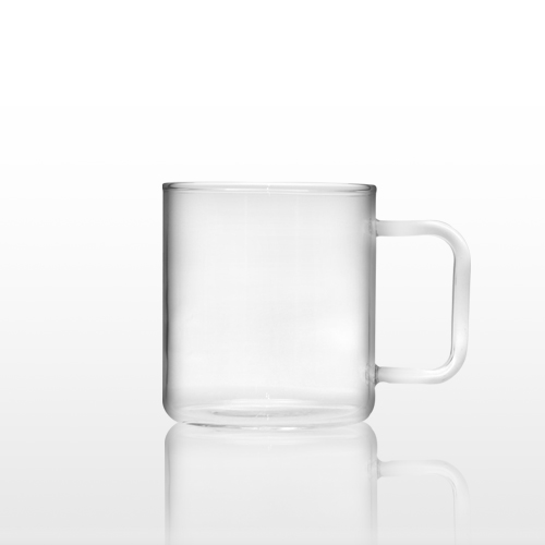 스퀘어 내열 유리 머그컵 글라스 370ml