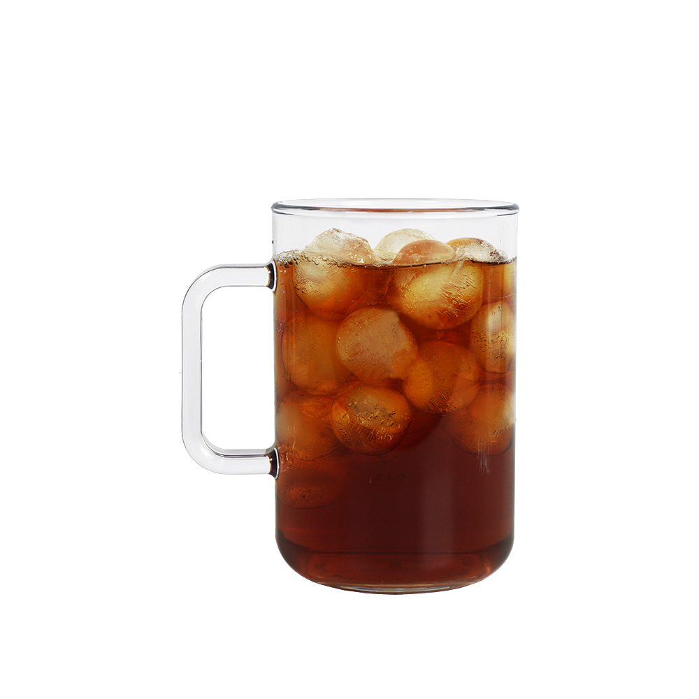 클래식 스퀘어 투명 머그컵 530ml