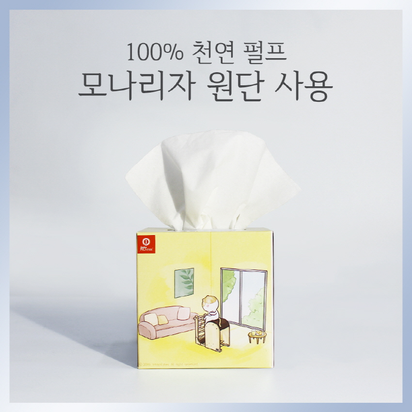 정사각 미용티슈 100매 // 독판인쇄