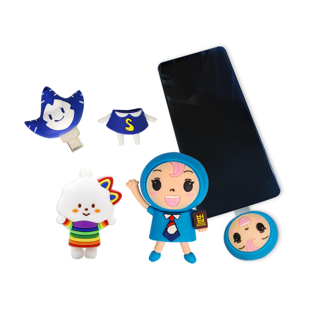 [소프트낸드] 주문제작 PVC 캐릭터 C타입 OTG USB 메모리 2.0 8G
