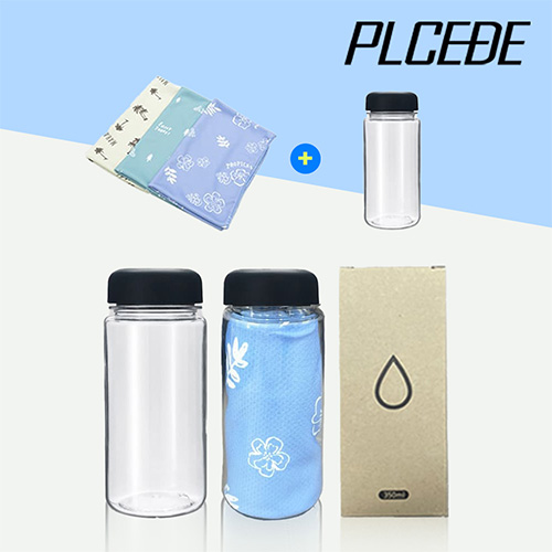 플씨드 디자인 패턴 쿨타올 1P + 아이스 보틀 350ml 1P 세트