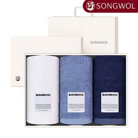 [송월타올] 뱀부 화이트라벨 타올 250g 3p 세트