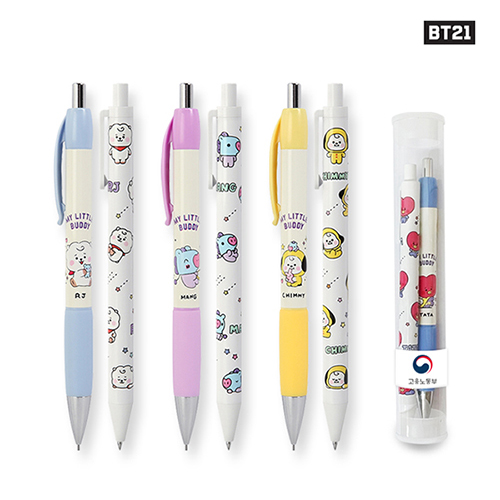 BT21 노크 볼펜·샤프 세트