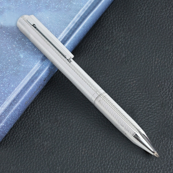 폴인매너 심플샤인 유성볼펜+케이스세트(1.0mm) (실버)